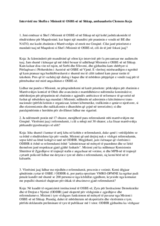 Intervistë e Shefit të Misionit të OSBE-së në Shkup, ambasadori Clemens Koja