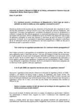 Intervistë me Shefin e Misionit të OSBE-së në Shkup, ambasadorin Clemens Koja për Independent Balkan News Agency (IBNA) 