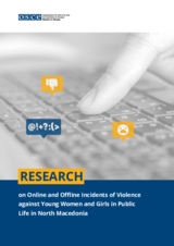 Research on online and offline incidents of violence against young women and girls in public life in North Macedonia