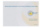 National Referral Mechanism for the victims of trafficking in human beings