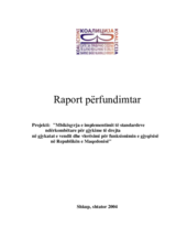 Raport përfundimtar: Mbikëqyrja e implementimit të standardeve ndërkombëtare për gjykime të drejta në gjykatat e vendit