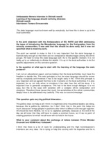 Interview with Head of Mission in Utrinski vesnik