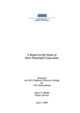 Report on the status of inter-municipal co-operation