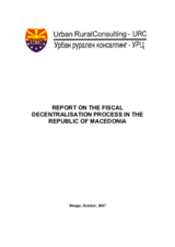 Report on the fiscal decentralisation process in the Republic of Macedonia